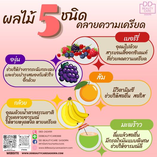 มีผลไม้ที่ทานแล้วคลายเครียดมาฝาก